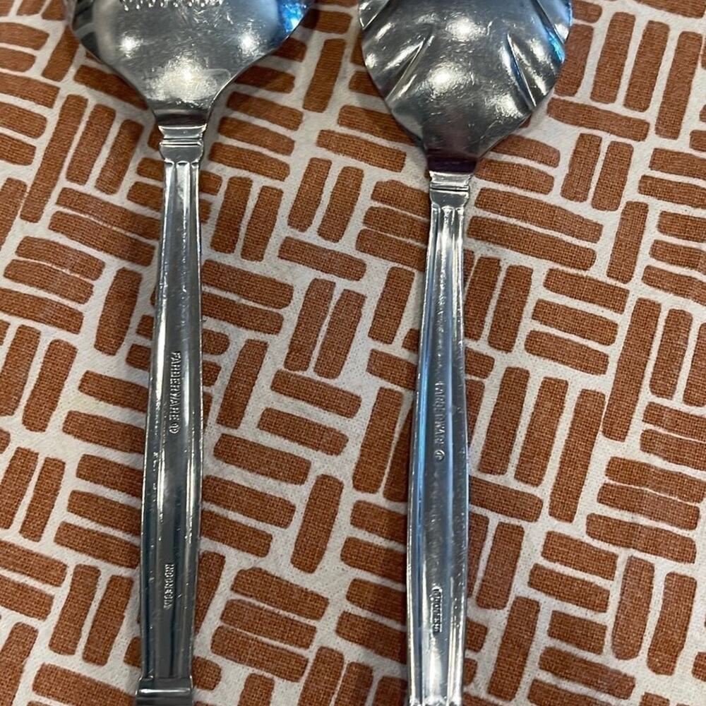 Farberware serving fork and spoon stainless steel - Picture 3 of 7